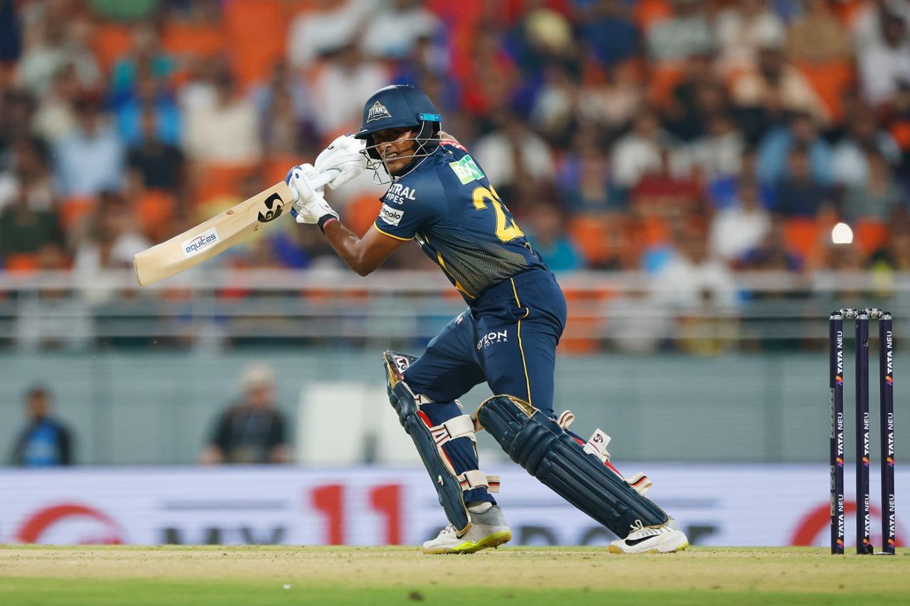 B Sai Sudharsan crossed 700 runs in IPL 2025, Gujarat Titans vs Mumbai Indians, IPL 2025, Eliminator, New Chandigarh, May 30, 2025