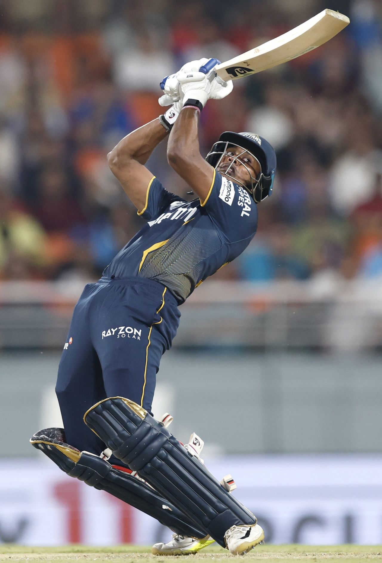 B Sai Sudharsan deals with a short ball, Gujarat Titans vs Mumbai Indians, IPL 2025, Eliminator, New Chandigarh, May 30, 2025