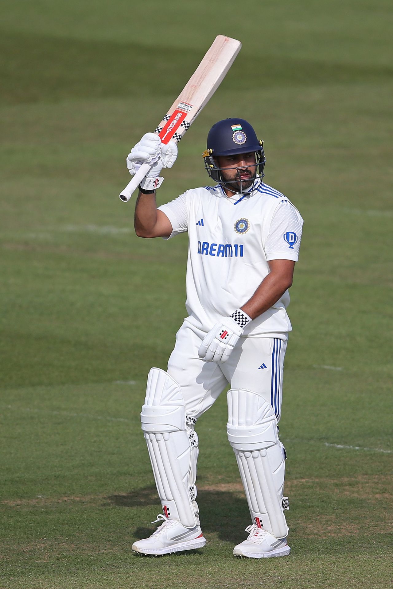 Karun Nair raises his bat after crossing 150, England Lions vs India A, 1st unofficial Test, Canterbury, 1st day, May 30, 2025