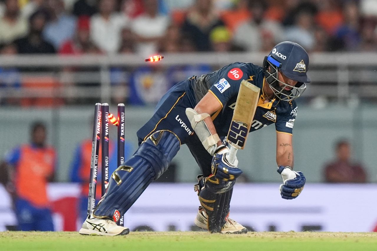 Washington Sundar was yorked by Jasprit Bumrah, Gujarat Titans vs Mumbai Indians, IPL 2025, Eliminator, New Chandigarh, May 30, 2025
