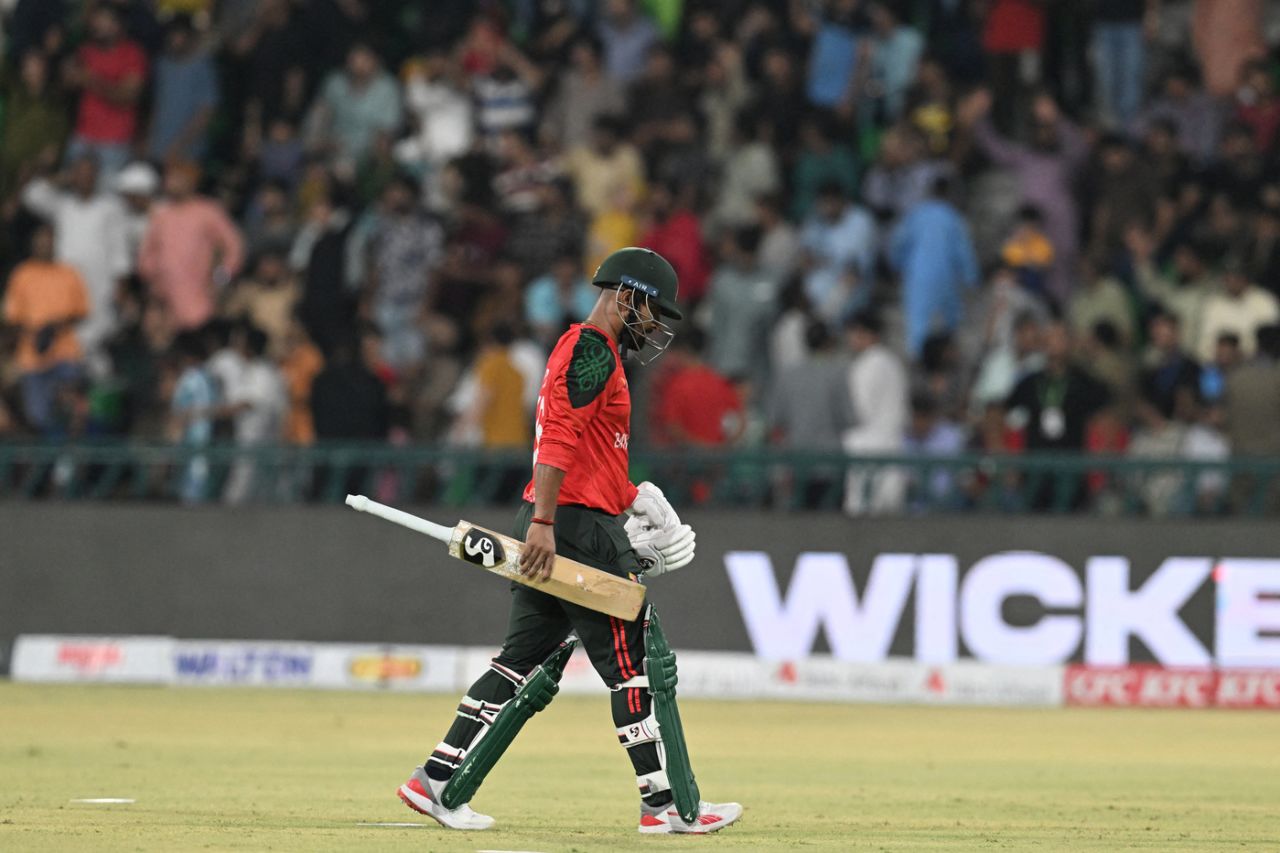 Litton Das was part of a spectacular collapse, Pakistan vs Bangladesh, 2nd T20I, Lahore, 30 May, 2025