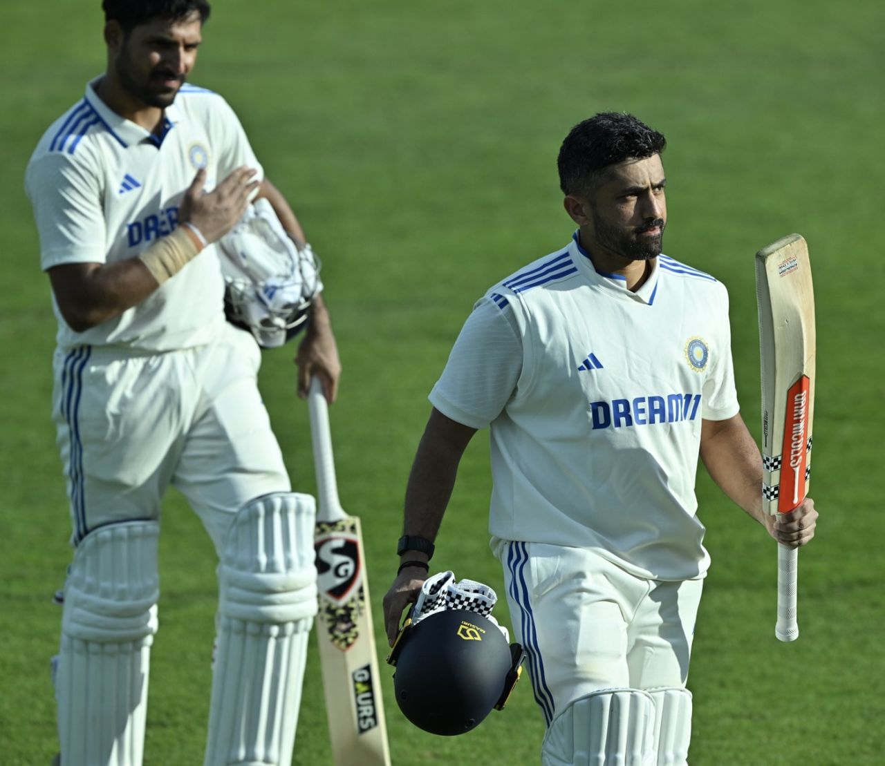 Karun Nair walks back unbeaten on 186, England Lions vs India A, 1st unofficial Test, Canterbury, 1st day, May 30, 2025
