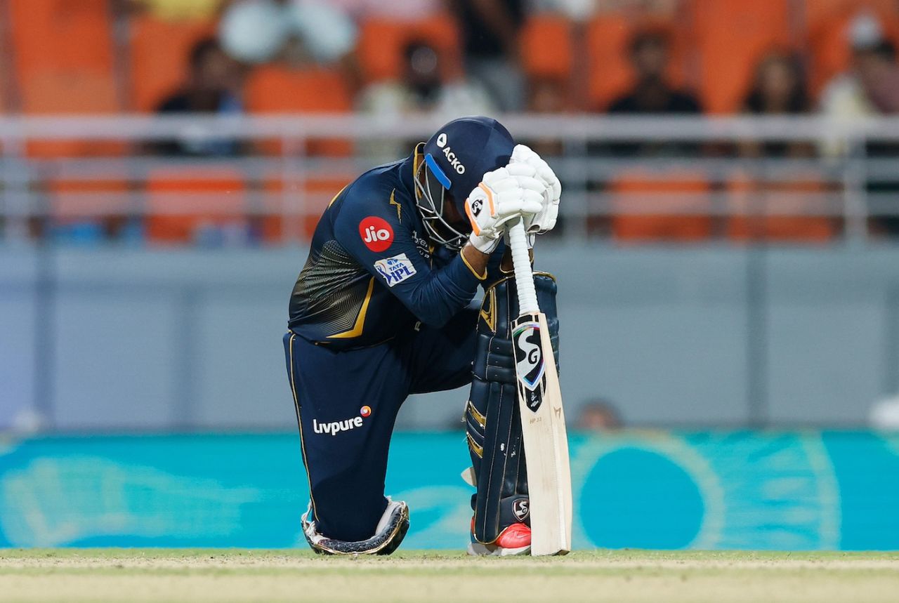 Rahul Tewatia couldn't take Gujarat Titans through, Gujarat Titans vs Mumbai Indians, IPL 2025 Eliminator, New Chandigarh, May 30, 2025