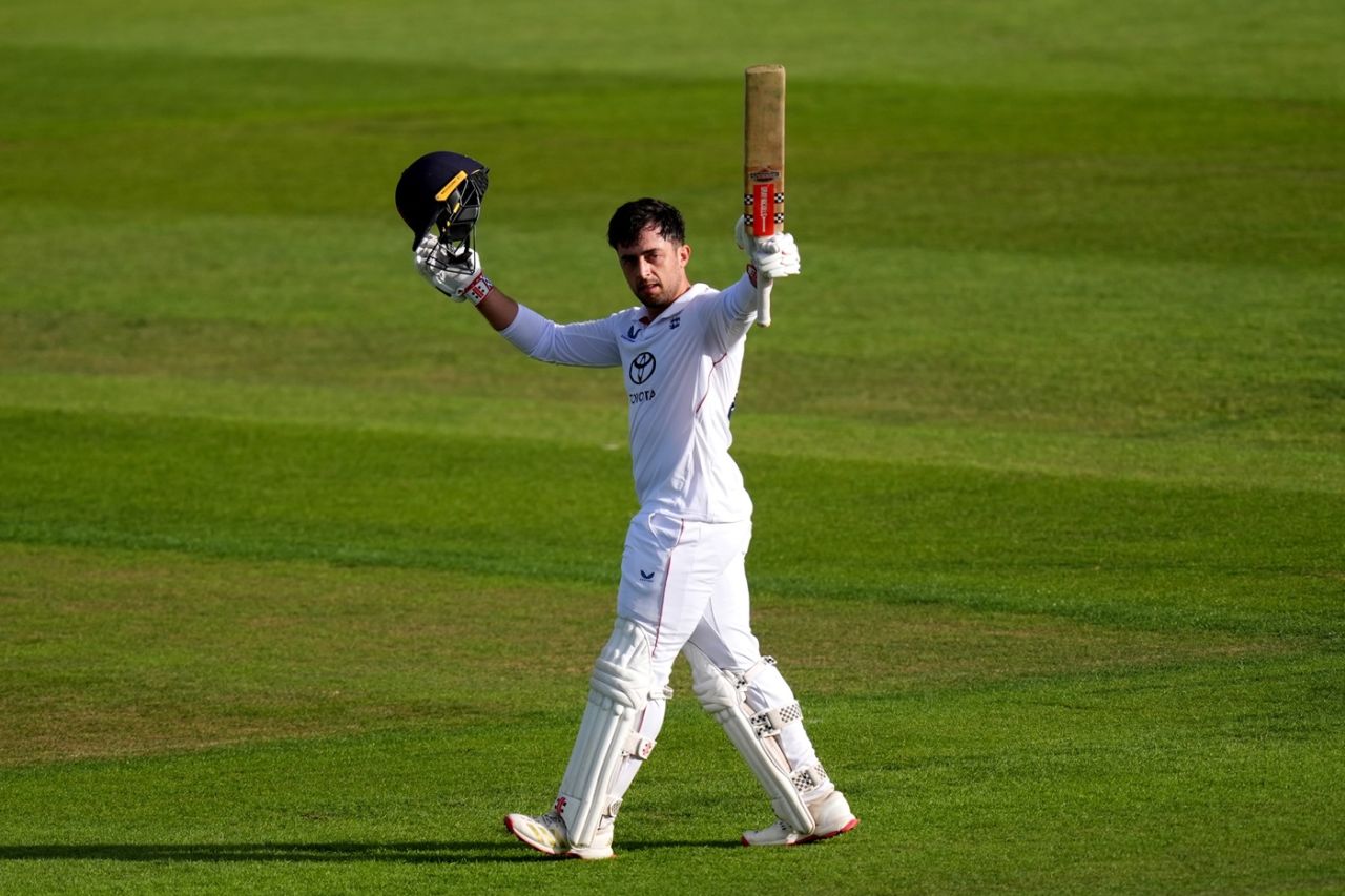 Tom Haines ended the second day unbeaten on 103, England Lions vs India A, 1st unofficial Test, Canterbury, 2nd day, May 31, 2025
