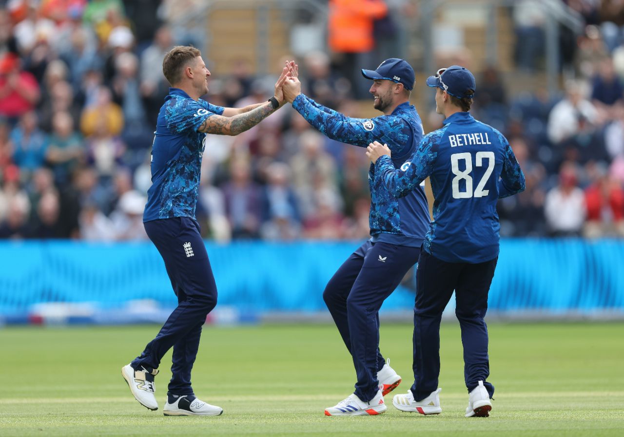 Brydon Carse dismissed Jewel Andrew in his first over, England vs West Indies, 2nd ODI, Cardiff, June 1, 2025