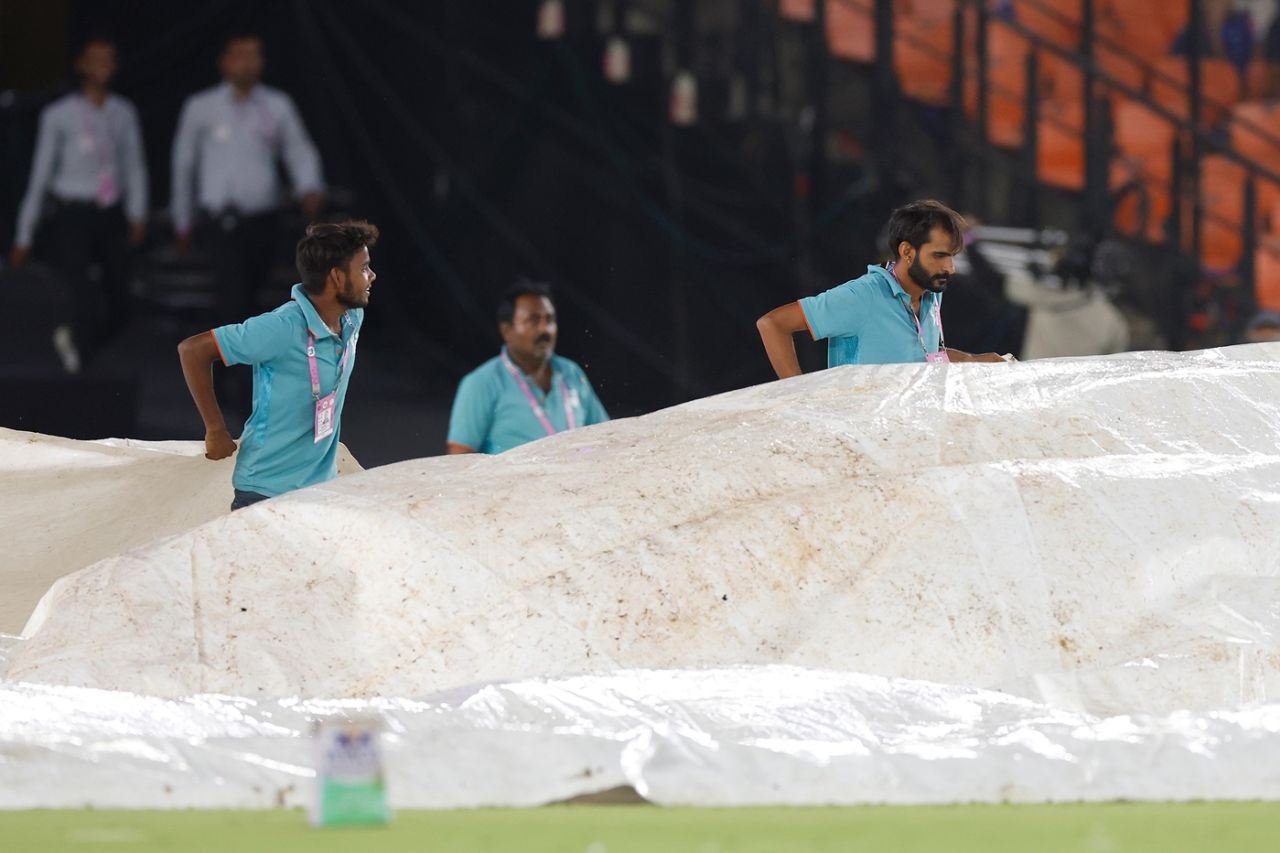Rain delayed the start of Qualifier 2 in Ahmedabad, Punjab Kings vs Mumbai Indians, IPL 2025, Qualifier 2, Ahmedabad, June 1, 2025