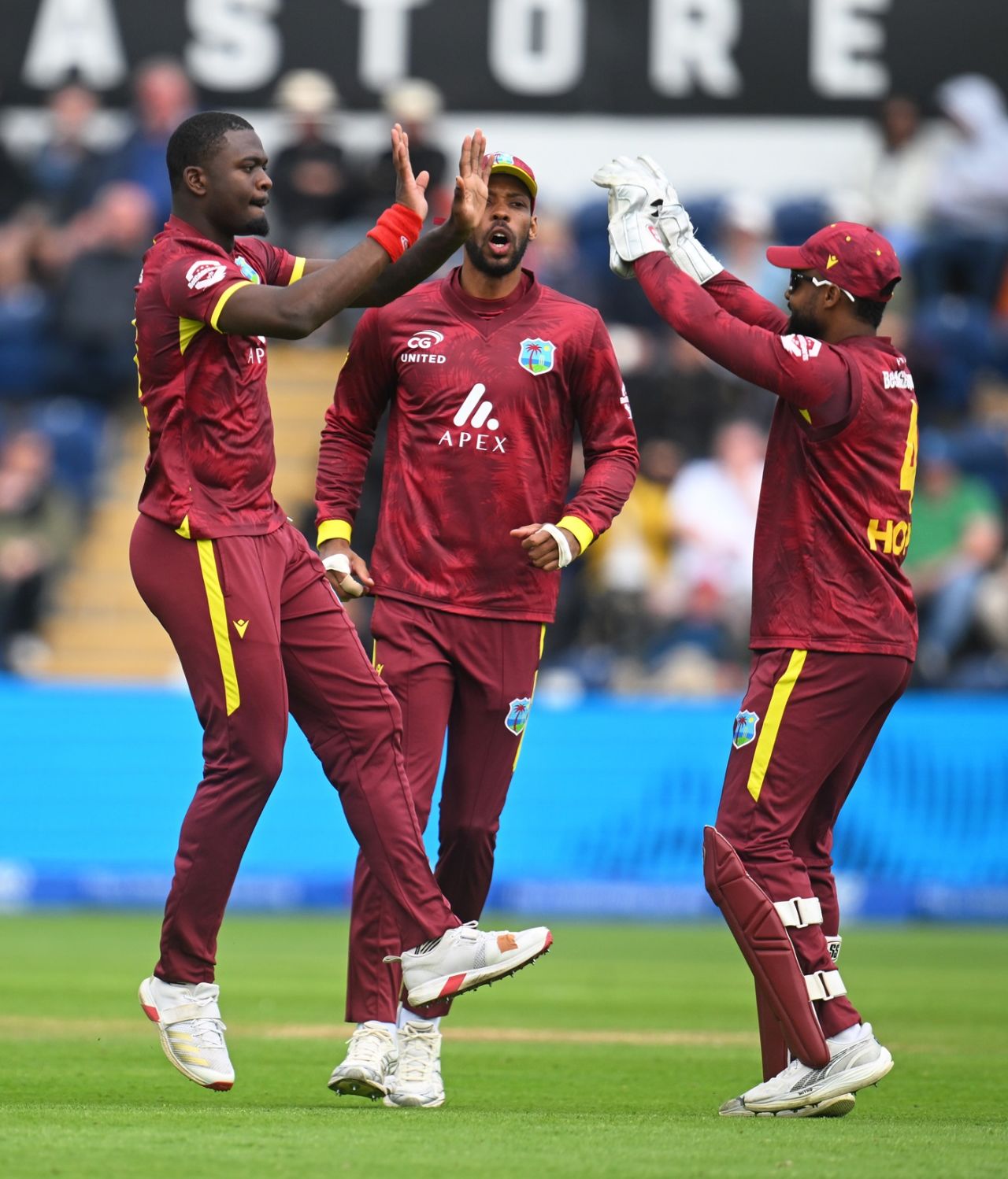 Jayden Seales struck in the opening over, England vs West Indies, 2nd ODI, Cardiff, June 1, 2025