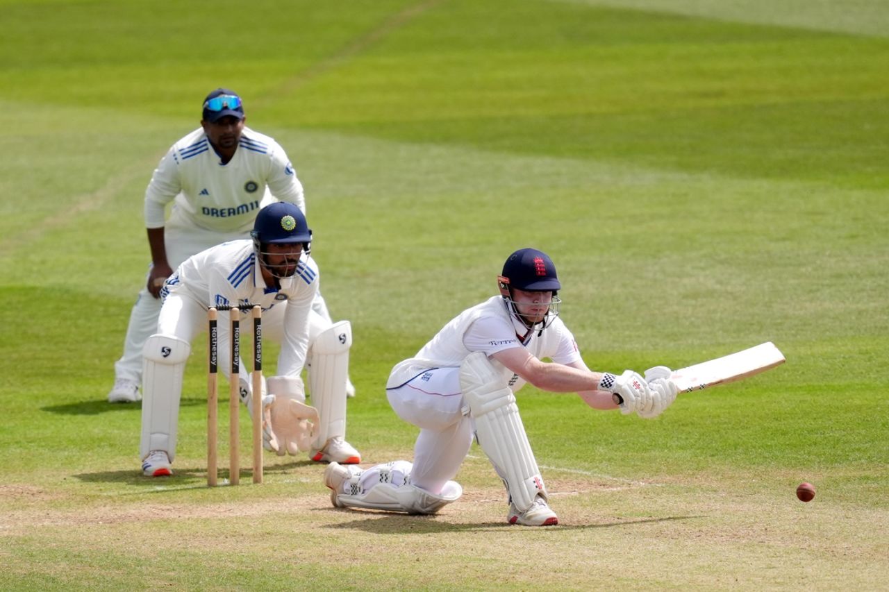 Dan Mousley played a steady innings, England Lions vs India A, 1st unofficial Test, Canterbury, 3rd day, June 1, 2025