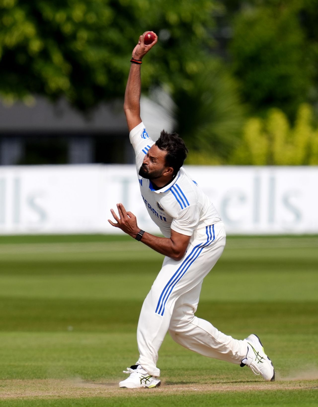 Mukesh Kumar struck thrice in the second hour of the day, England Lions vs India A, 1st unofficial Test, Canterbury, 3rd day, June 1, 2025