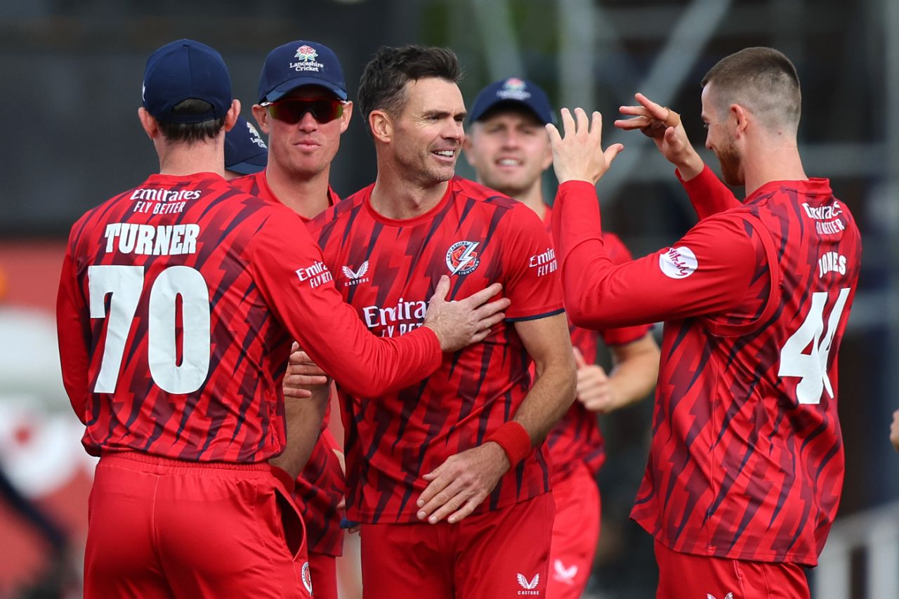 James Anderson starred on his return to T20 cricket after more than a decade's absence, Durham vs Lancashire, Chester-le-Street, Vitality Blast, June 1, 2025