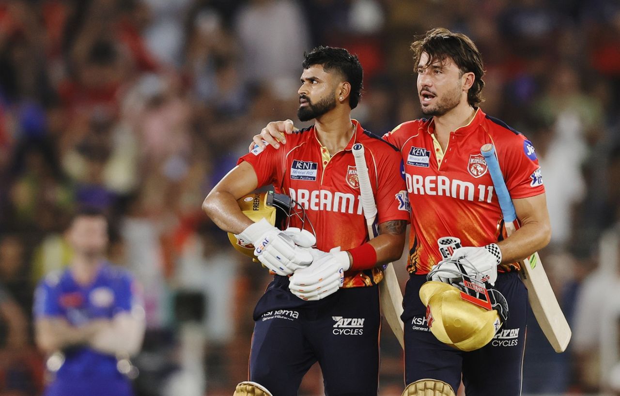 Shreyas Iyer and Marcus Stoinis finished the chase for Punjab Kings, Punjab Kings vs Mumbai Indians, IPL 2025, Qualifier 2, Ahmedabad, June 1, 2025