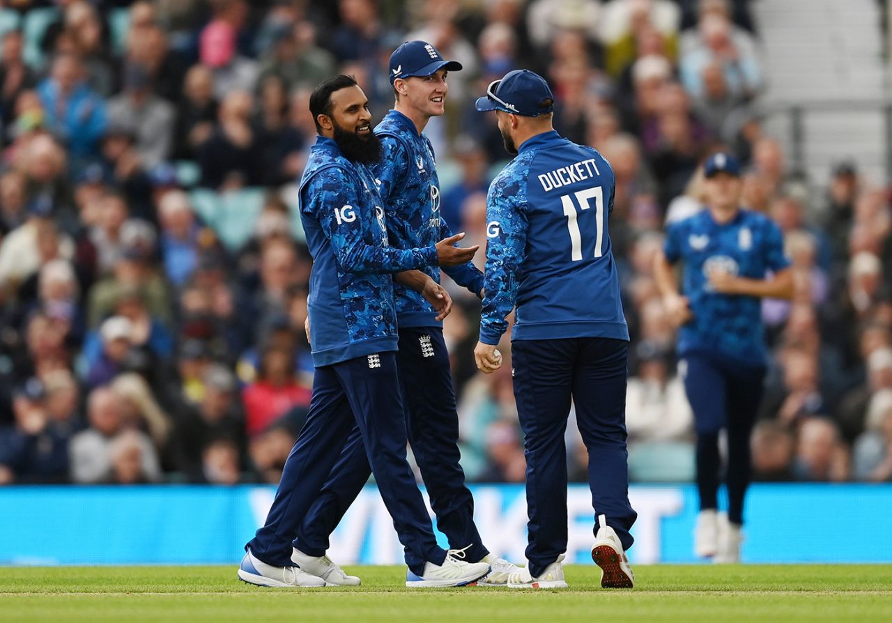 Adil Rashid snapped up three quick wickets, England vs West Indies, 3rd ODI, Kia Oval, June 3, 2025