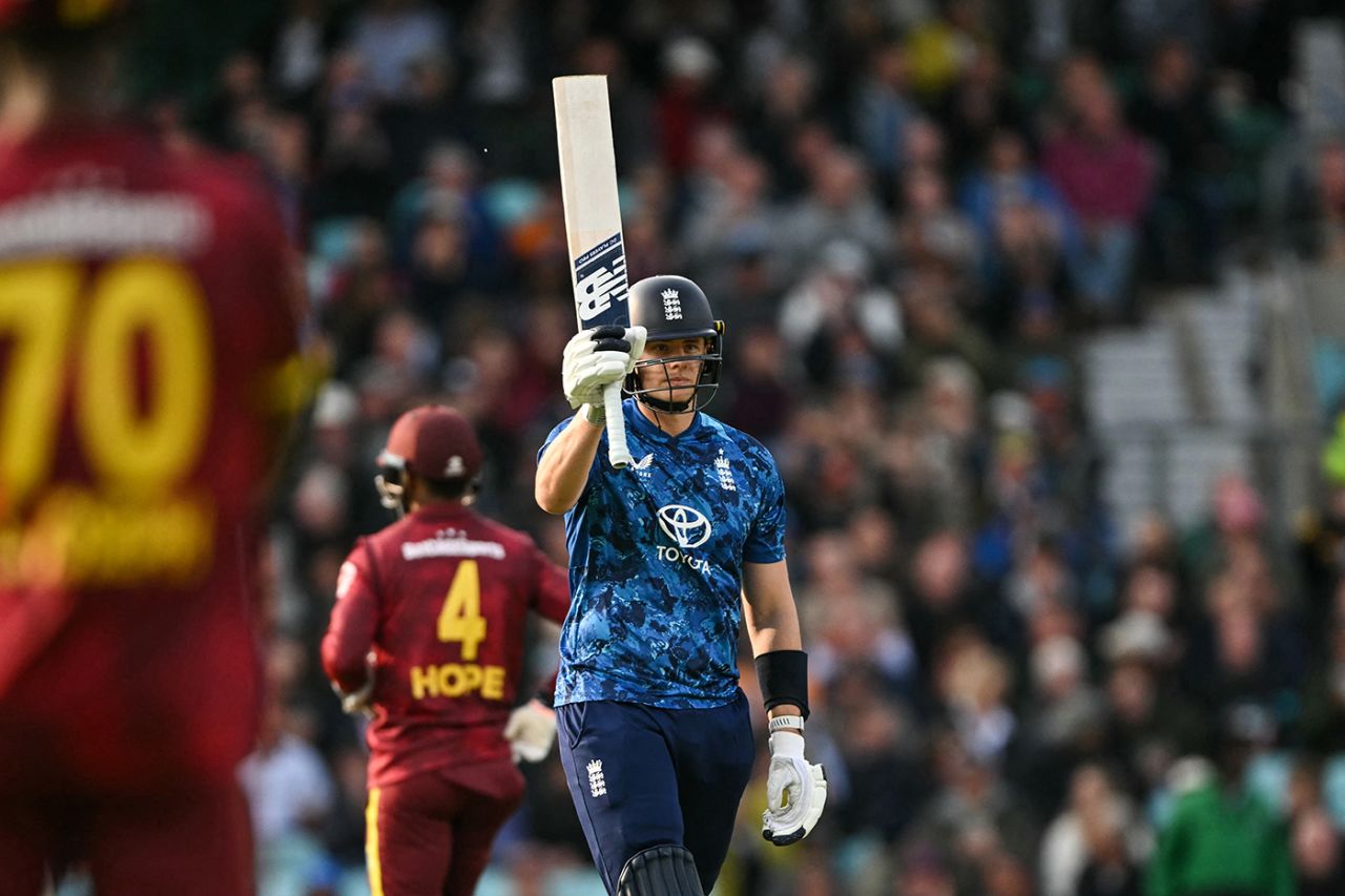 Jamie Smith notched his maiden ODI fifty from just 25 balls, England vs West Indies, 3rd ODI, Kia Oval, June 3, 2025