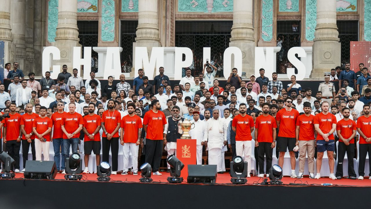 The Karnataka Chief Minister Siddaramaiah felicitated RCB after their title win, June 4, 2025