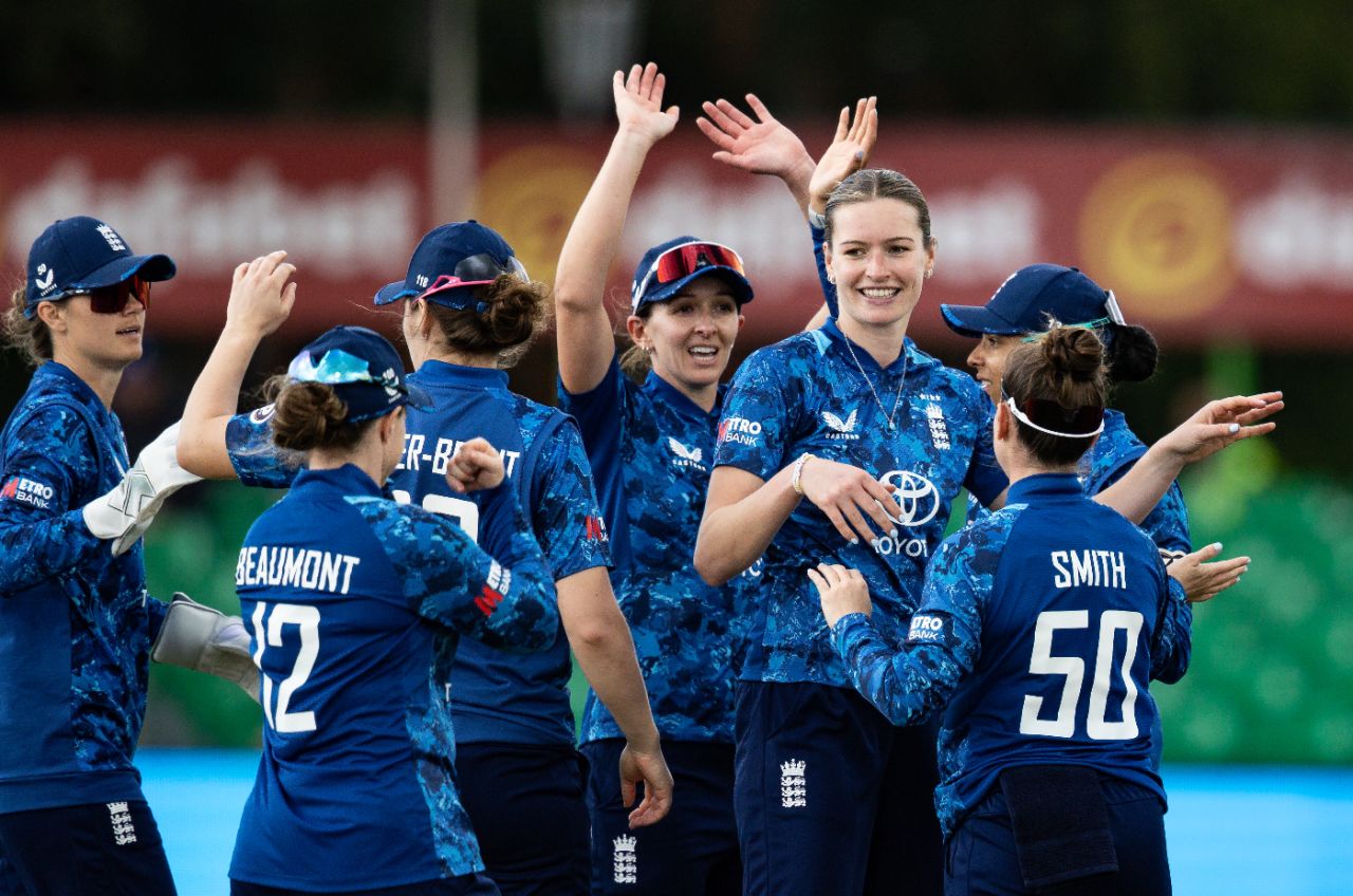 Lauren Bell claimed the wicket of Zaida James, England vs West Indies, 2nd ODI, Grace Road, June 4, 2025