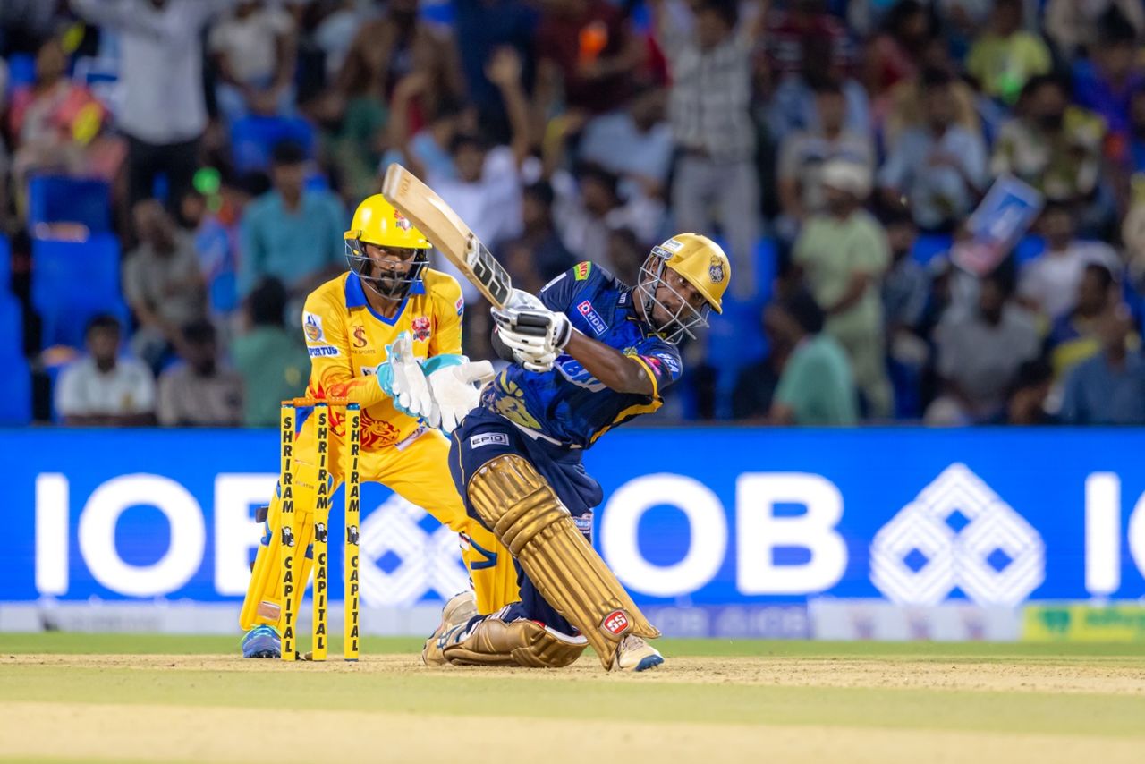 B Sachin top-scored for Lyca Kovai Kings with 51 off 38 balls, Lyca Kovai Kings vs Dindigul Dragons, TNPL 2025, Coimbatore, June 5, 2025