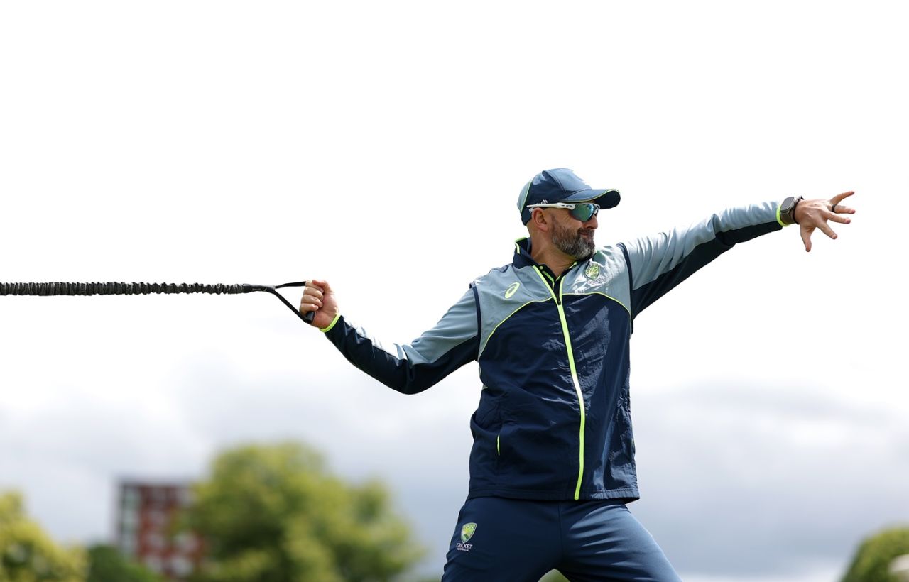Nathan Lyon at a training session, Beckenham, June 6, 2025