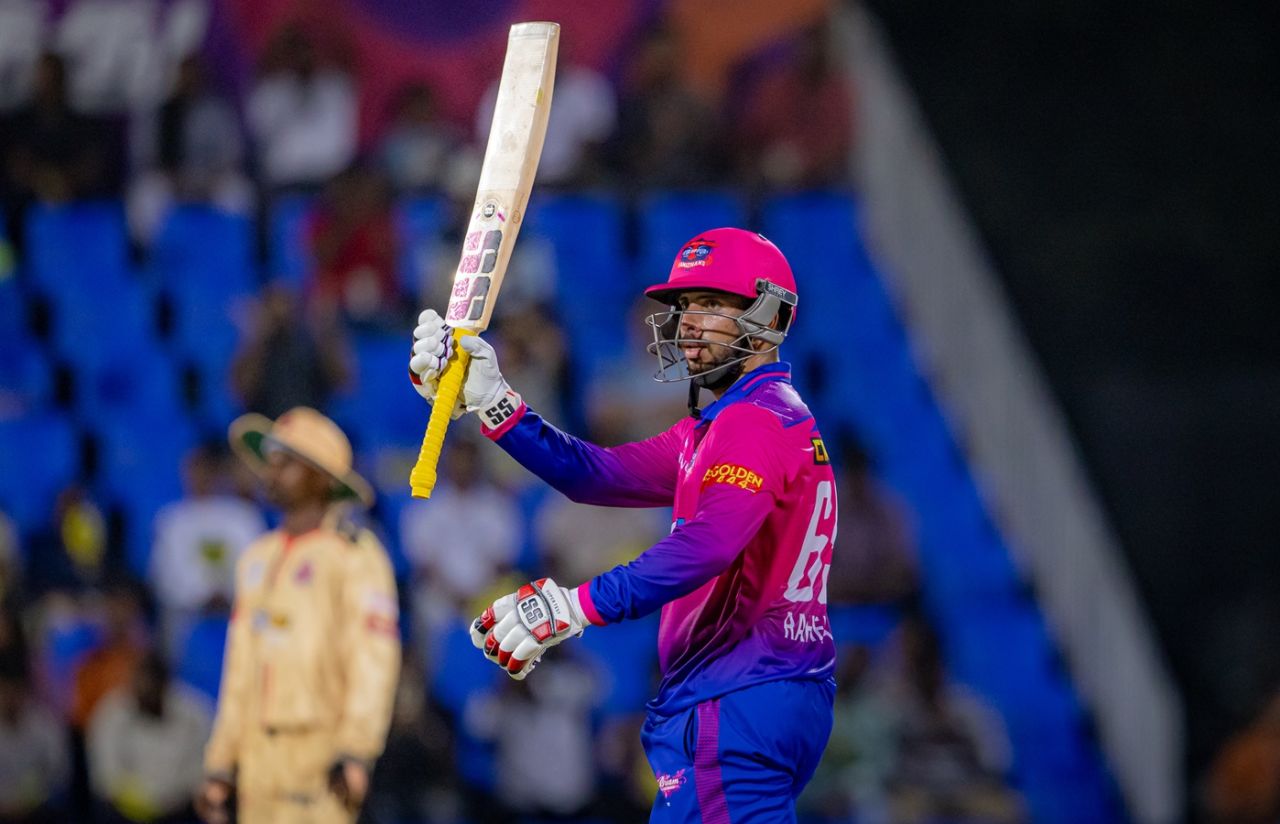 Tushar Raheja celebrates his half-century, Chepauk Super Gillies vs IDream Tiruppur Tamizhans, TNPL 2025, Coimbatore, June 6, 2025