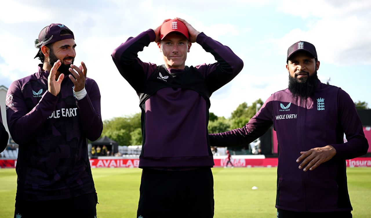 Matthew Potts received his T20I cap, England vs West Indies, 1st T20I, Chester-le-Street, June 6, 2025