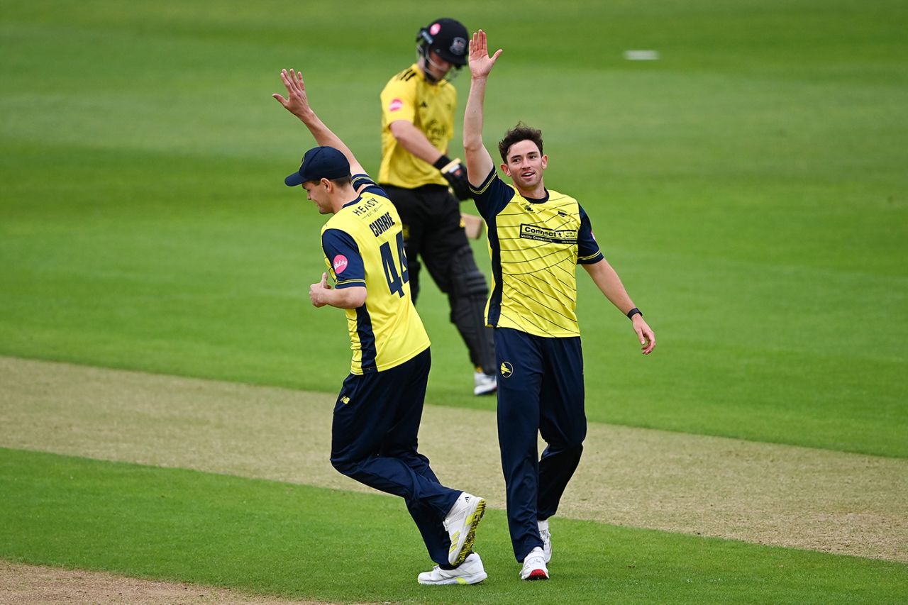 John Turner claimed 3 for 28, Hampshire vs Gloucestershire, Men's T20 Blast, Utilita Bowl, June 6, 2025