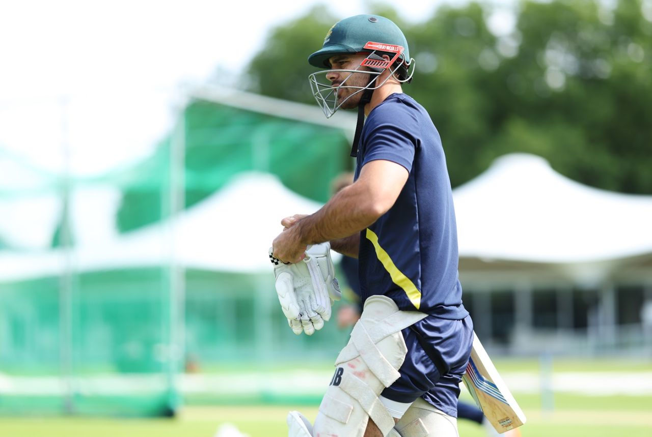 David Bedingham is all set to bat, London, June 8, 2025