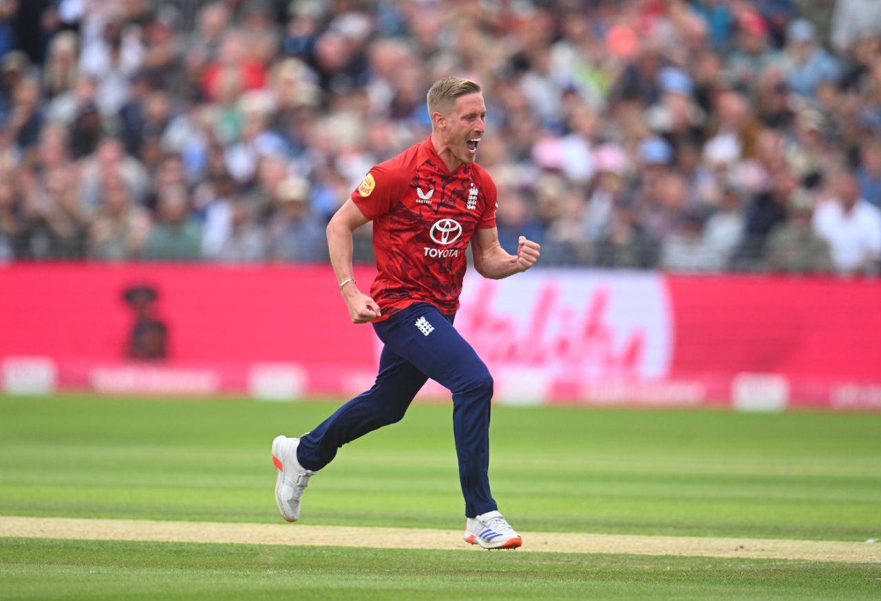 Luke Wood struck with his first international delivery since 2023, England vs West Indies, 2nd T20I, Bristol, June 8, 2025