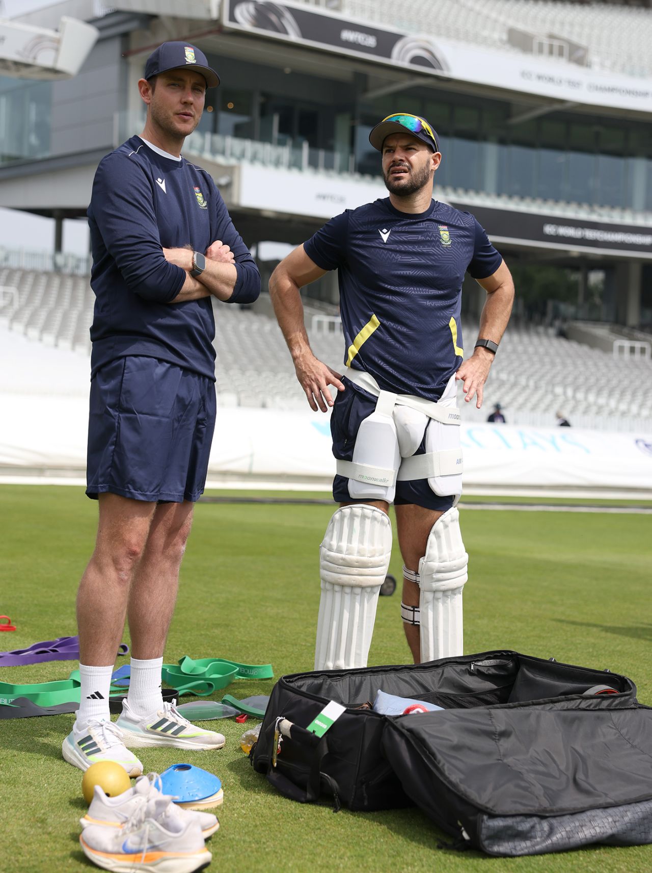 Stuart Broad donned South Africa kit at team training, Lord's, June 9, 2025