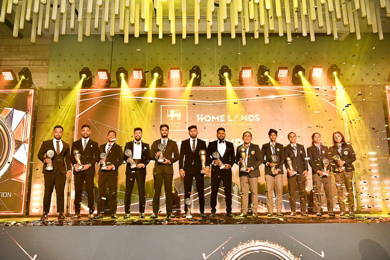 The winners at the Sri Lanka Cricket awards 2024, June 9, 2025