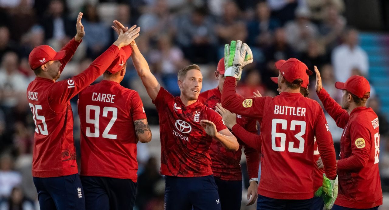 Luke Wood struck again in the powerplay, England vs West Indies, 3rd T20I, Southampton, June 10, 2025