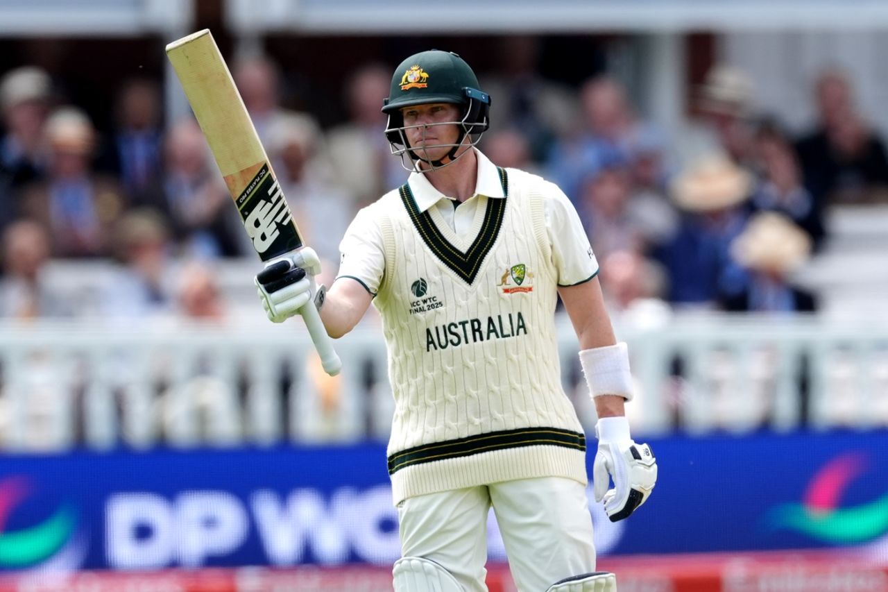 Steven Smith continued his Lord's love affair with another fifty, Australia vs South Africa, World Test Championship final, 1st day, Lord's, June 11, 2025