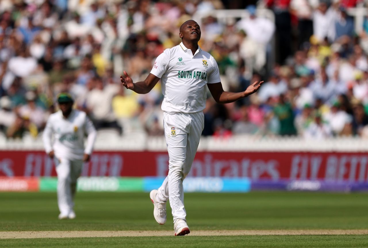 Kagiso Rabada dismissed Mitchell Starc for his fifth wicket, Australia vs South Africa, World Test Championship final, Lord's, June 11, 2025
