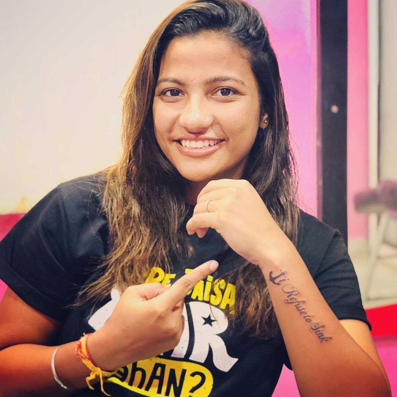 Sneh Rana shows off her tattoo, 2018