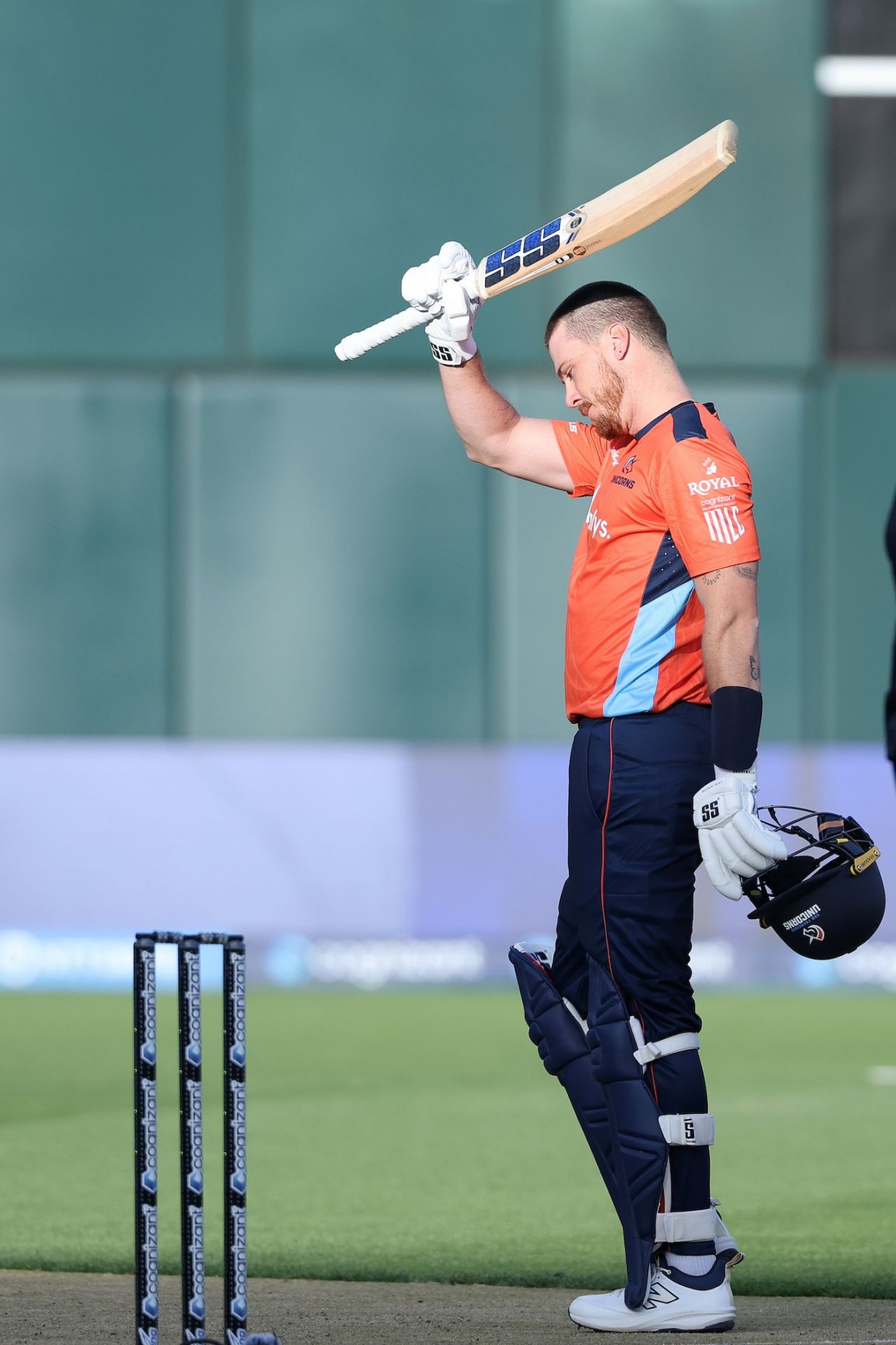 Finn Allen brought up a 34-ball century, San Francisco Unicorns vs Washington Freedom, MLC 2025, Oakland, June 12, 2025