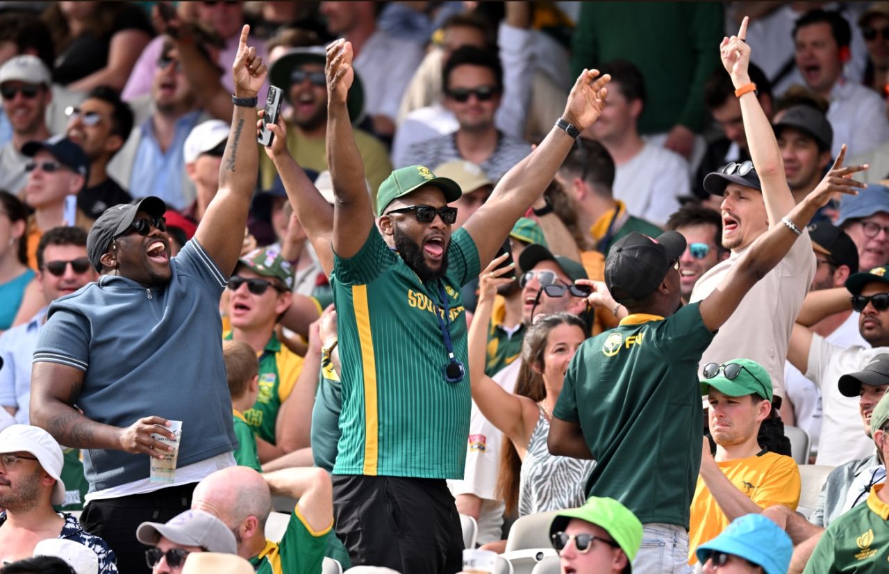 South Africa's fans grew increasingly vocal as their team neared their target, Australia vs South Africa, World Test Championship final, 3rd day, Lord's, June 13, 2025