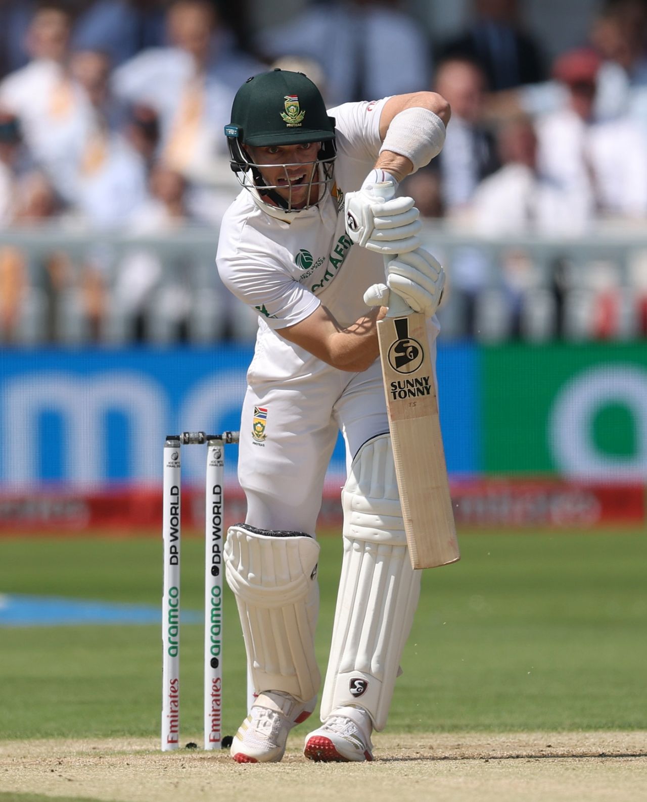 Tristan Stubbs presents a straight bat, Australia vs South Africa, World Test Championship final, fourth day, Lord's, June 14, 2025