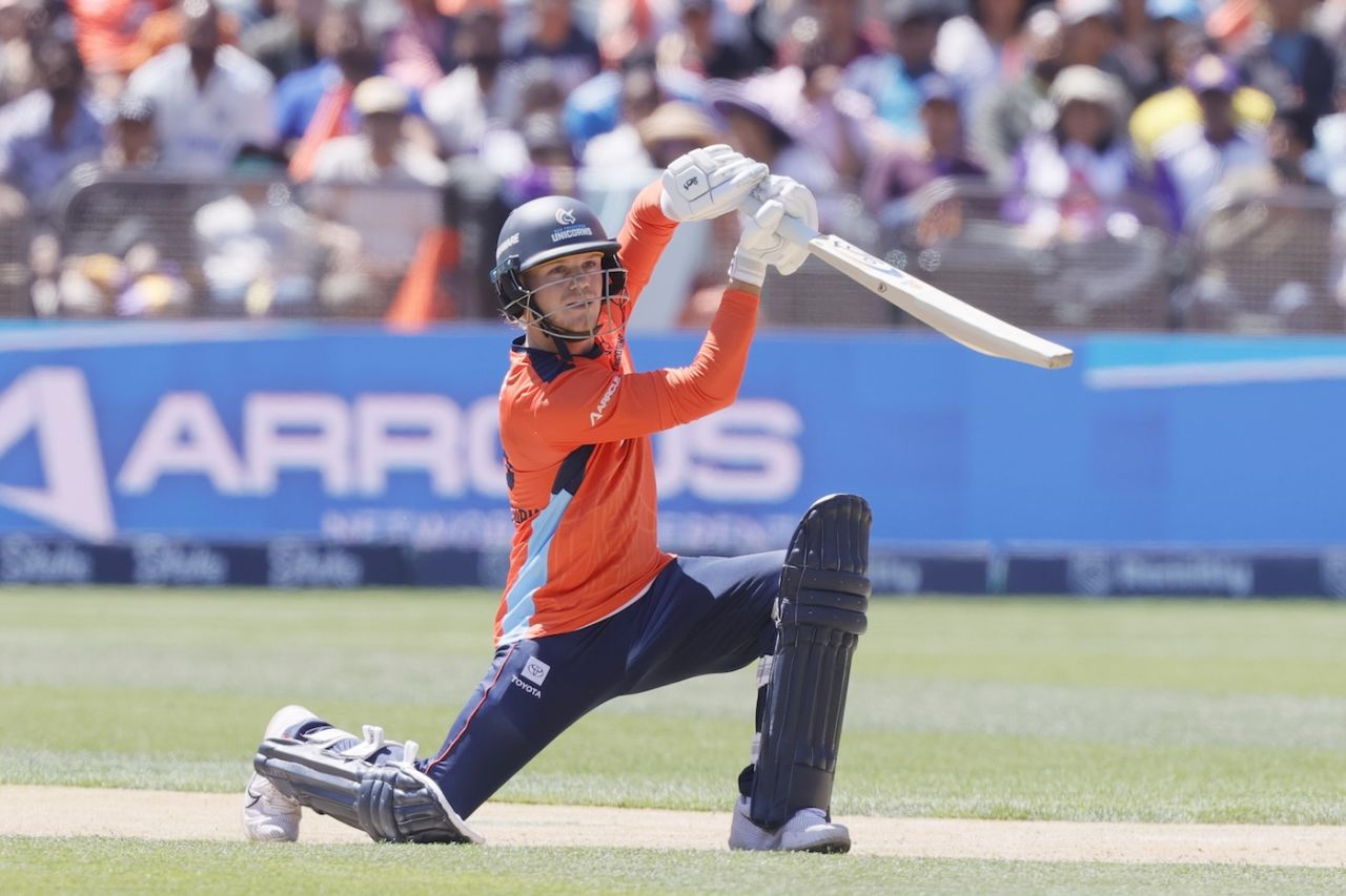 Jake Fraser-McGurk bashed 11 sixes in his knock, San Francisco Unicorns vs Los Angeles Knight Riders, MLC 2025, Oakland, June 14, 2025
