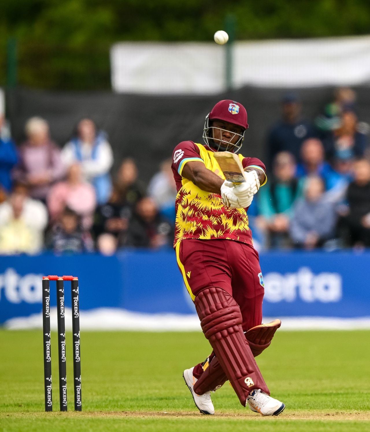 Evin Lewis cracked a quickfire fifty, Ireland vs West Indies, 3rd T20I, Bready, June 15, 2025