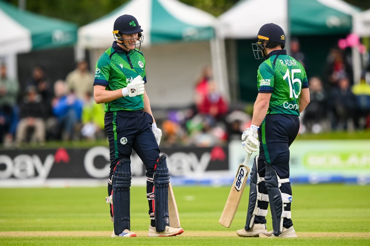 Harry Tector and Ross Adair added 101 for the second wicket, Ireland vs West Indies, 3rd T20I, Bready, June 15, 2025