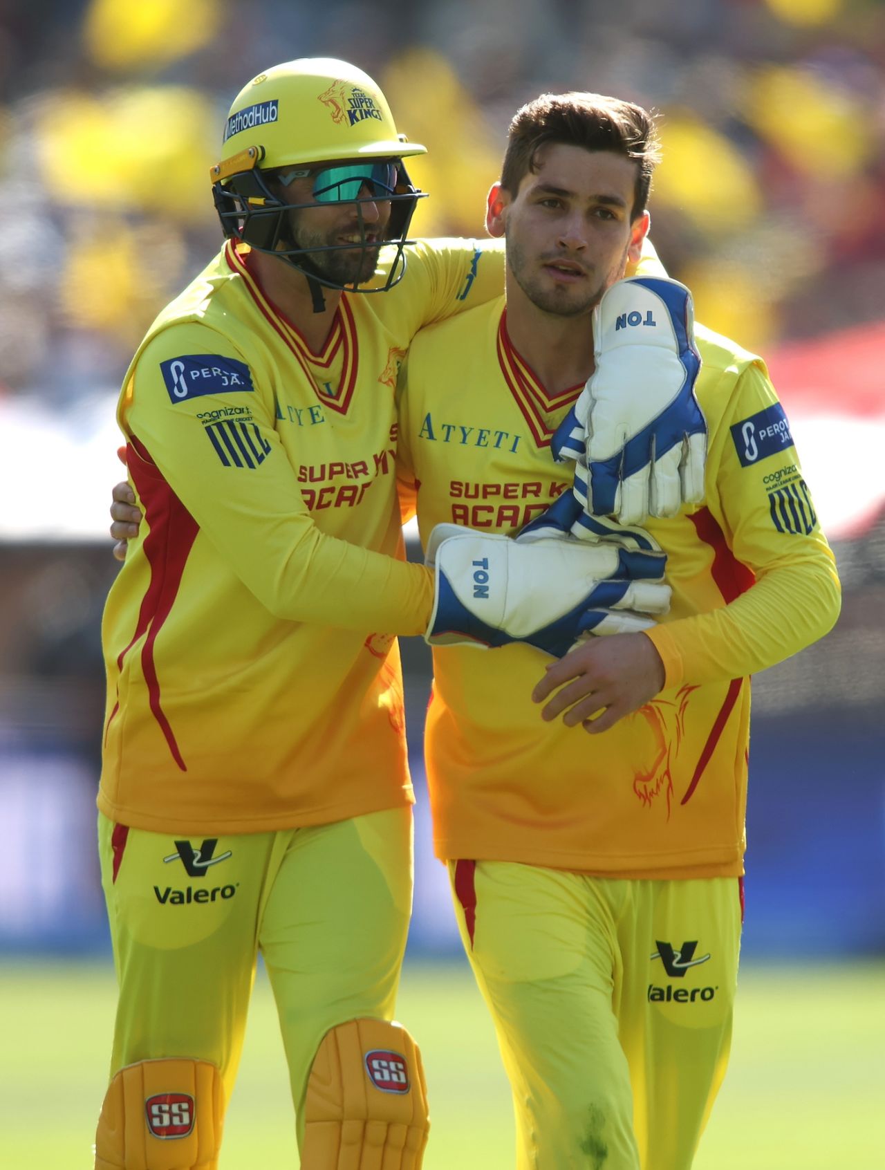 Devon Conway and Noor Ahmad celebrate a wicket, Los Angeles Knight Riders vs Texas Super Kings, MLC 2025, Oakland, June 15, 2025