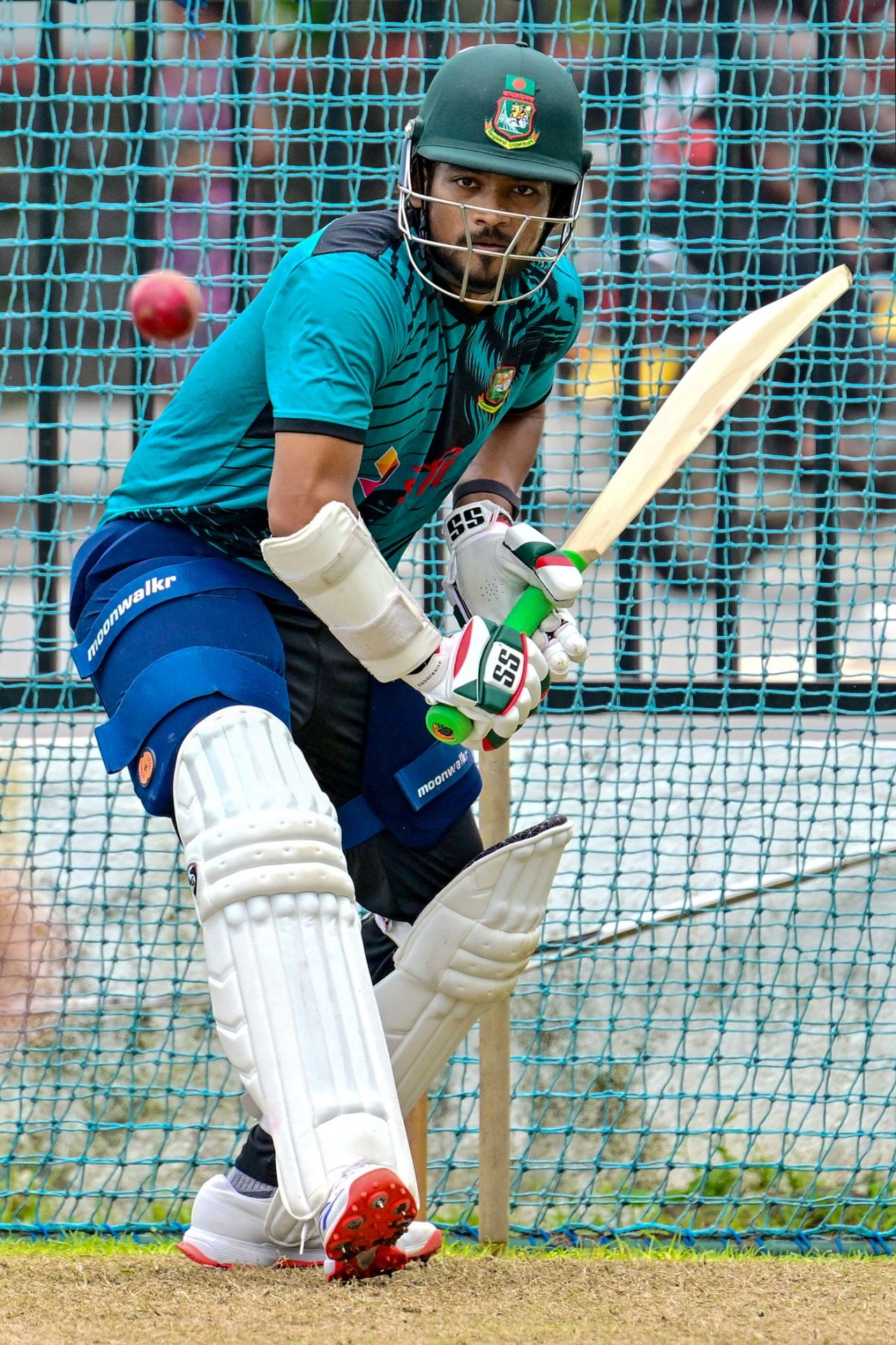 Najmul Hossain Shanto is all focus, Galle, June 15, 2025