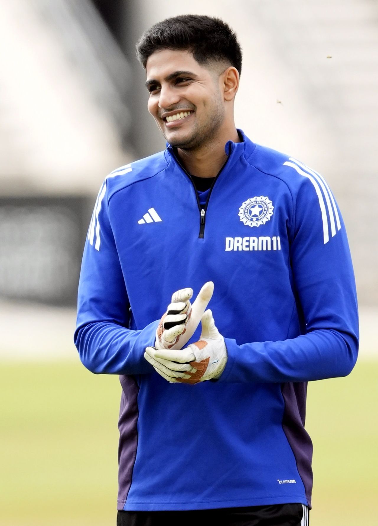 Shubman Gill was in a cheerful mood ahead of the first Test against England, Leeds, June 18, 2025