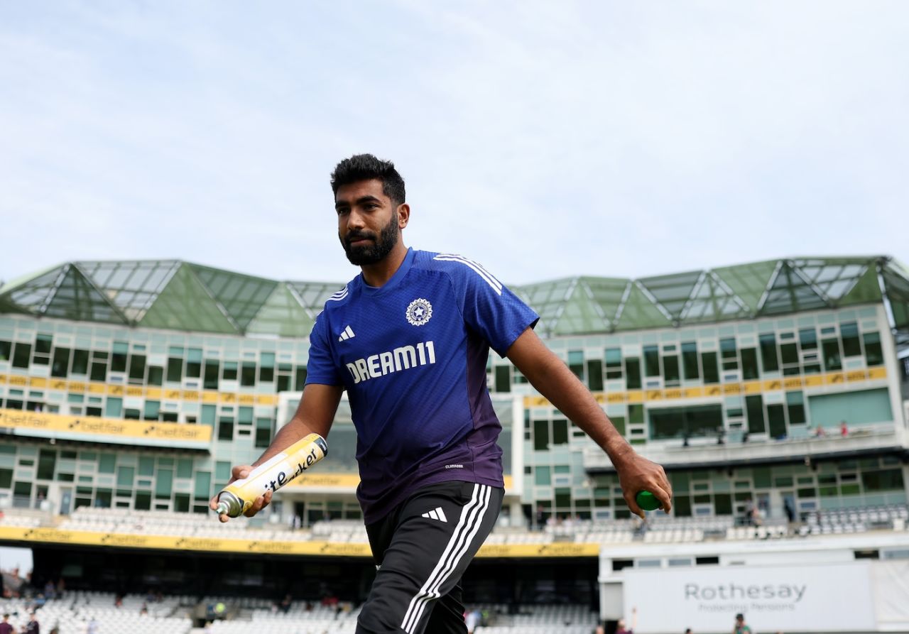 Jasprit Bumrah marked his run up before the toss, England vs India, 1st Test, Leeds, 1st day, June 20, 2025