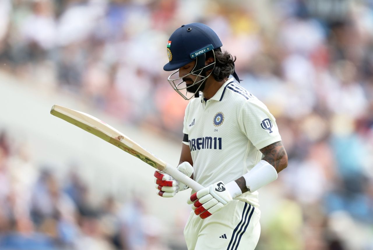 A dejected KL Rahul walks back, England vs India, 1st Test, Leeds, 1st day, June 20, 2025