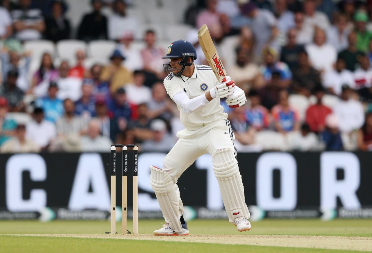 Shubman Gill cuts one away, England vs India, 1st Test, Leeds, 1st day, June 20, 2025