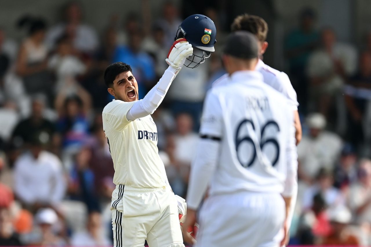 Shubman Gill didn't hold back with his century celebration, England vs India, 1st Test, Leeds, 1st day, June 20, 2025