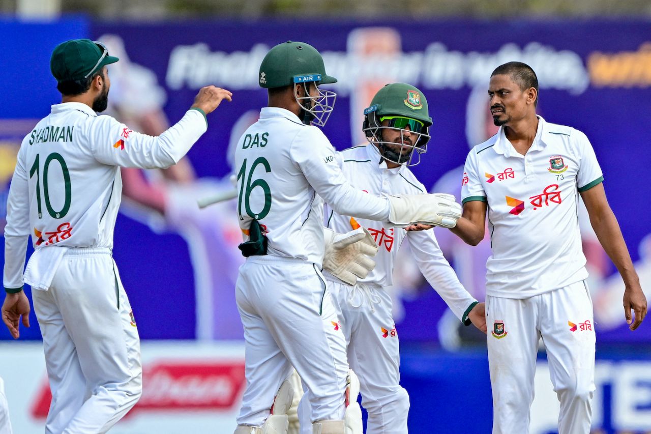 Taijul Islam had a field day as Sri Lanka looked to play for a draw, Sri Lanka vs Bangladesh, 1st Test, Galle, 5th day, June 21, 2025
