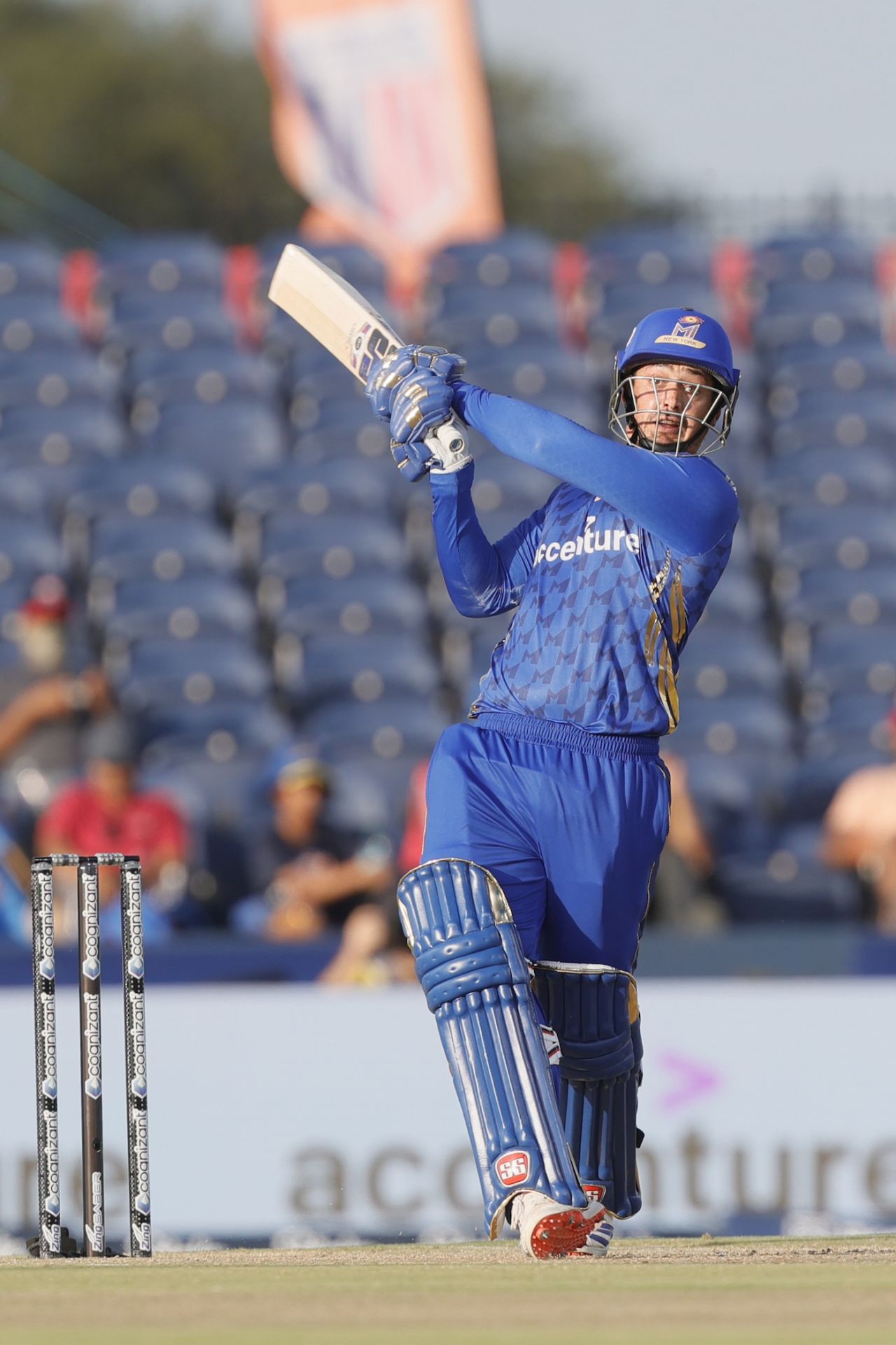 Quinton de Kock played his part in a strong MI New York powerplay, MI New York vs Washington Freedom, MLC 2025, Dallas, June 22, 2025
