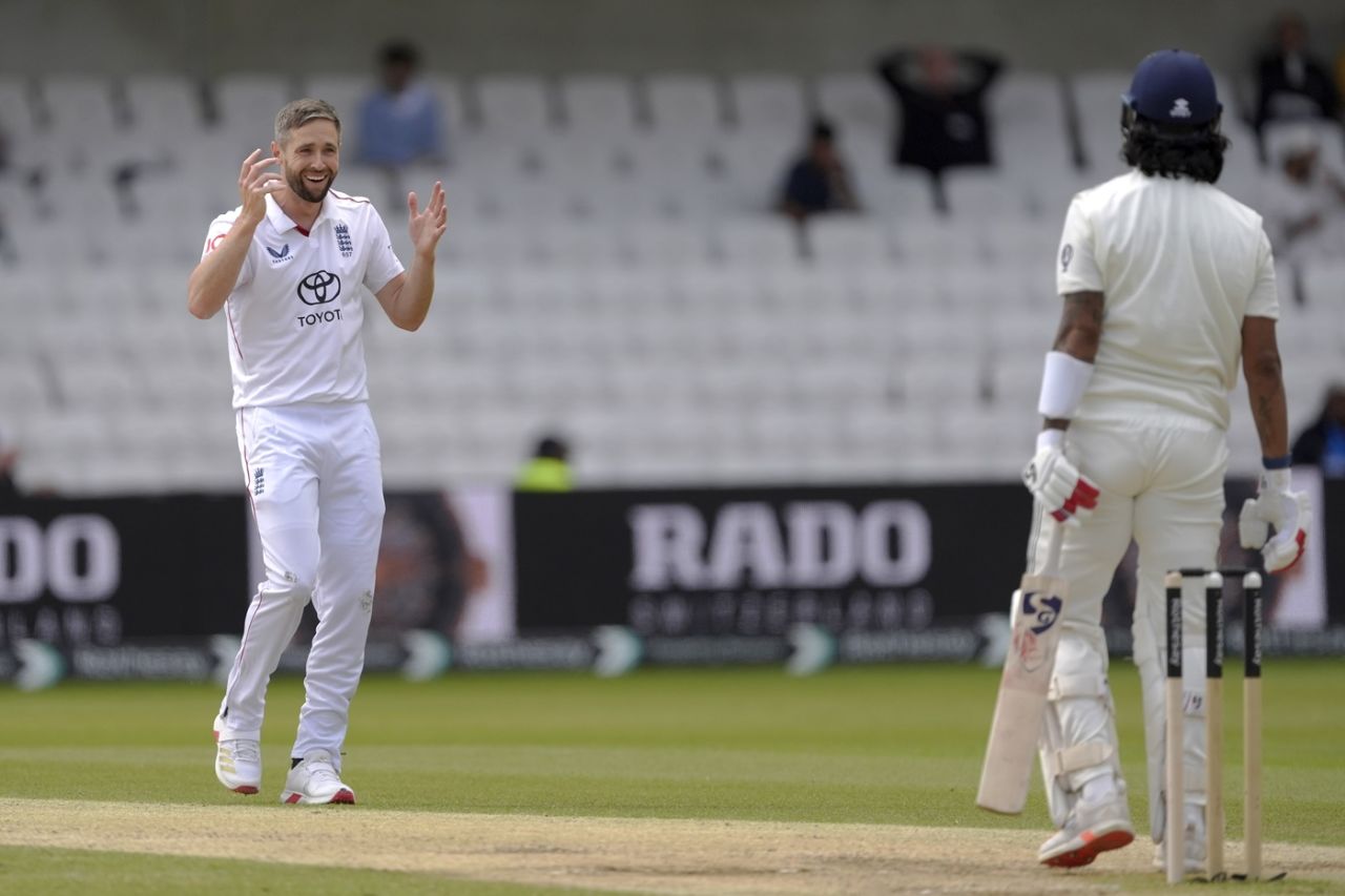 Chris Woakes is as shocked as any with the kind of movement he got on the fourth morning, England vs India, 1st Test, Leeds, 4th day, June 23, 2025