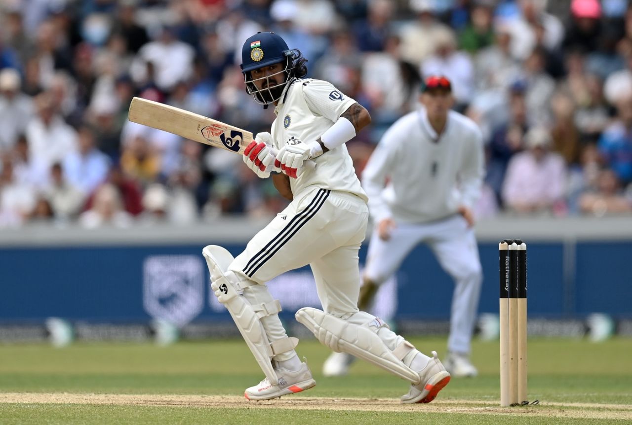 KL Rahul steadied India during a tough morning session, England vs India, 1st Test, Leeds, 4th day, June 23, 2025