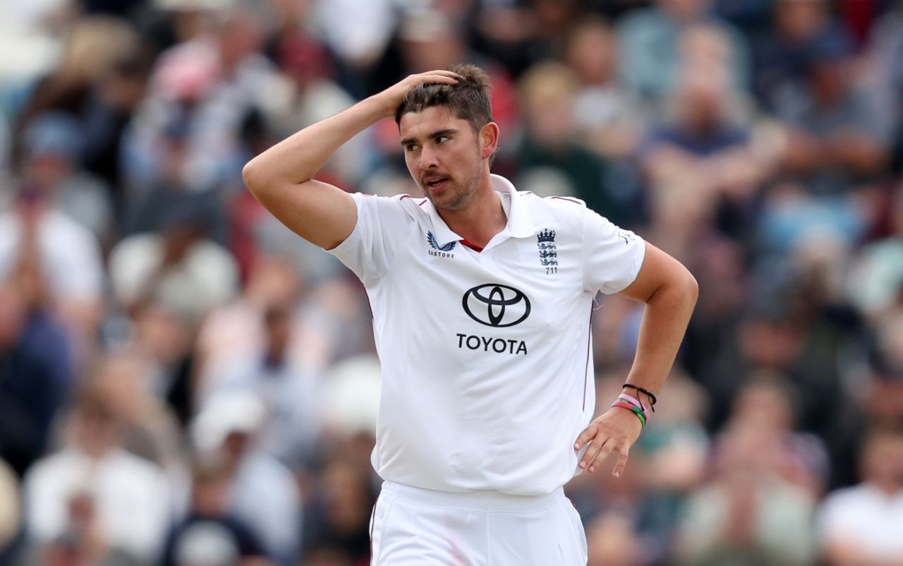 Josh Tongue had a frustrating fourth morning, England vs India, 1st Test, Leeds, 4th day, June 23, 2025